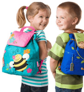 Kids with backpaks ready for school