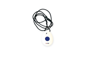 A single fall detection pendant of Lifecall with a long cord