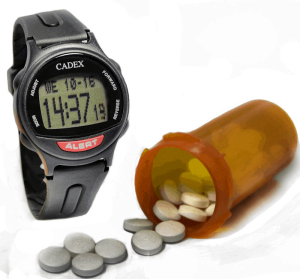 A watch reminding you to take the pills