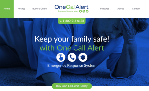 One Call Alert website