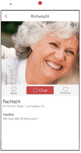 SeniorMatch dating app